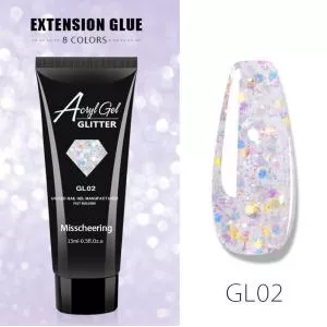 Полигель/Polygel Misschering Glitter GL-02, 15 мл