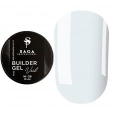 Гель для нарощування SAGA Builder Gel Veil №6 Clear, 30 мл