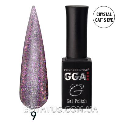 Гель-лак GGA Хрустальный кошачий глаз (Crystal Cat Eye) №09, 10 мл