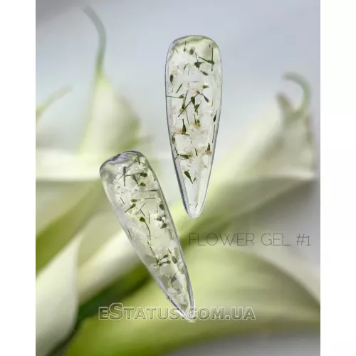 Гель с сухоцветами Crooz Flower Fairy Gel №1, 5 мл Гель с сухоцветами Crooz Flower Fairy Gel №1, 5 мл
