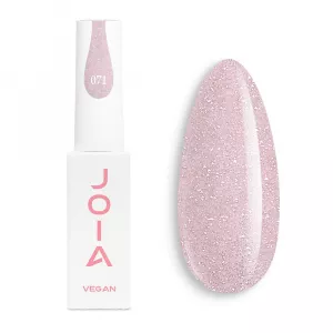 Светоотражающий гель-лак JOIA Vegan 071 (светло-розовый с светоотражающим эффектом), 6 мл - Фото 1