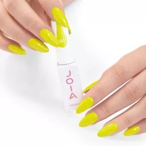 Гель-лак JOIA Vegan 087 (неоново-желтый, эмаль), 6 мл
