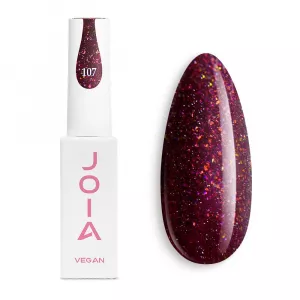 Світловідбивний гель-лак JOIA Vegan 107 (бордовий з світловідбиваючим ефектом), 6 мл Світловідбивний гель-лак JOIA Vegan 107 (бордовий з світловідбиваючим ефектом), 6 мл - Фото 1
