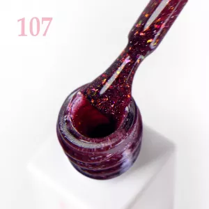 Світловідбивний гель-лак JOIA Vegan 107 (бордовий з світловідбиваючим ефектом), 6 мл Світловідбивний гель-лак JOIA Vegan 107 (бордовий з світловідбиваючим ефектом), 6 мл - Фото 2