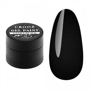 Гель краска Crooz Gel Paint EXTRA Black (чёрная), 5 мл