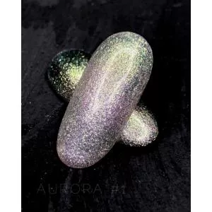 Гель-лак Crooz Aurora (с эффектом втирки) №1, 8 мл