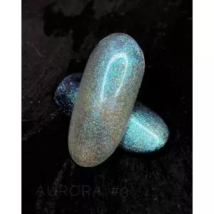 Гель-лак Crooz Aurora (с эффектом втирки) №3, 8 мл