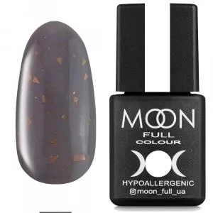 MOON FULL Leaf Rubber Base №5 (глубокий серый с поталью), 8 мл