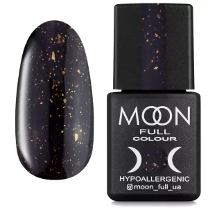 MOON FULL Leaf Rubber Base №6 (черный с поталью), 8 мл