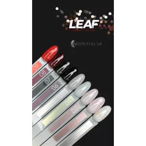 MOON FULL Leaf Rubber Base №7 (черный с поталью), 8 мл - Фото 2