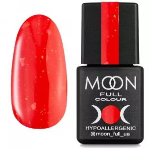 MOON FULL Leaf Rubber Base №9 (красный с поталью), 8 мл