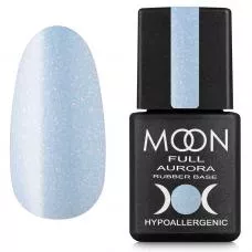 MOON FULL Aurora Shimmer Base №2009 (голубой с шиммером), 8 мл