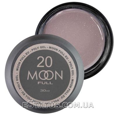 Полігель для нарощування нігтів Moon Full Poly Gel №20, 30 мл