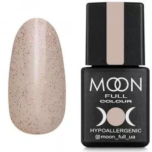 Гель лак Moon Full Opal color №503 (бежевый полупрозрачный с мелким розовым шиммером), 8 мл
