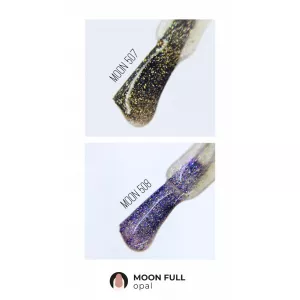 Гель лак Moon Full Opal color №507 (полупрозрачный с золотистым шимером), 8 мл - Фото 1