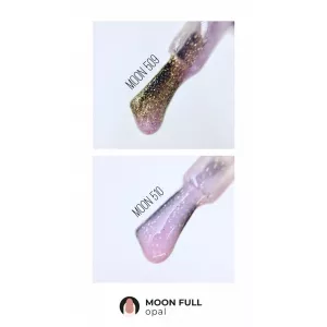 Гель лак Moon Full Opal color №510 (нежно-розовый с разноцветным шиммером), 8 мл - Фото 1