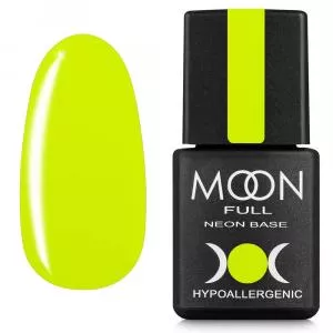 Неоновая база Moon Full Neon Rubber Base №01 (лимонная), 8 мл