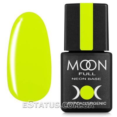 Неоновая база Moon Full Neon Rubber Base №01 (лимонная), 8 мл