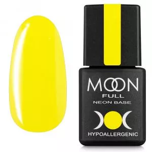 Неоновая база Moon Full Neon Rubber Base №02 (жёлтая), 8 мл