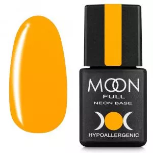 Неоновая база Moon Full Neon Rubber Base №04 (ярко-оранжевая), 8 мл