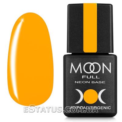 Неоновая база Moon Full Neon Rubber Base №04 (ярко-оранжевая), 8 мл