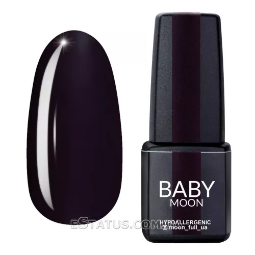 Гель лак BABY Moon Burgundy №001 (димчастий баклажан), 6 мл