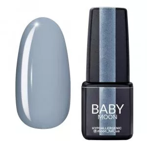 Гель лак BABY Moon Cold Ocean №010 (голубая сталь), 6 мл