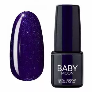 Гель лак BABY Moon Dance Diamond №009 (фиолетовый с серебристым шиммером), 6 мл