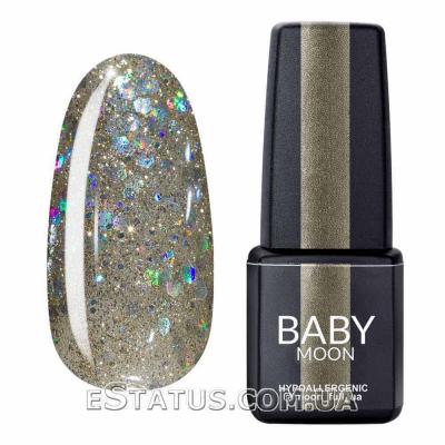 Гель лак BABY Moon Dance Diamond №017 (серебристо-жемчужный шиммерный), 6 мл