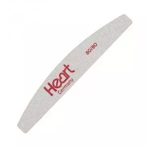 Пилка для ногтей Heart Half 80/80, полукруг