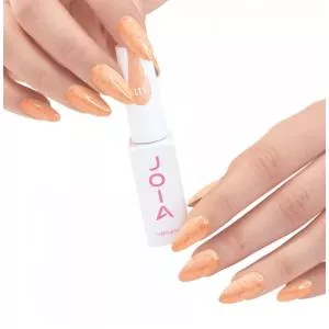 Гель-лак JOIA Vegan 111 Passion fruit (персиковый с разноцветным вкраплением), 6 мл