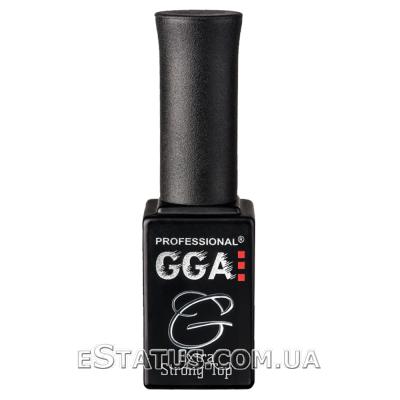 Топ для гель-лака GGA Professional Extra Strong No-Wipe Top (суперстойкий топ без липкого слоя), 10 мл