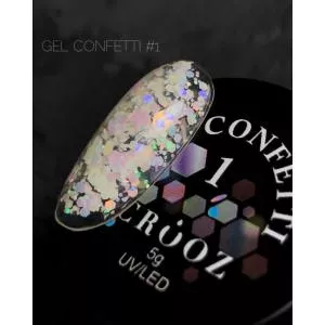 Гель Confetti Crooz для дизайна №1, 5 мл