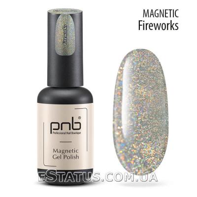 Магнітний гель-лак PNB Fireworks, 8 мл