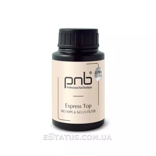 Топ для гель-лака без липкого слоя PNB UV/LED Express Top No Wipe, 30 мл