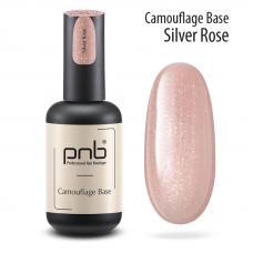Камуфлирующая каучуковая база PNB, Silver Rose (серебристо-розовая), 17 мл