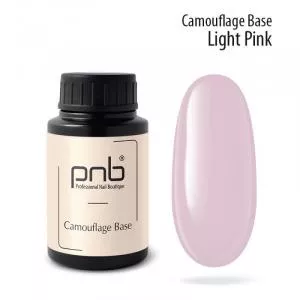 Камуфлирующая каучуковая база PNB, Light Pink (светло-розовая), 30 мл