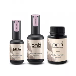 Восстанавливающая база с нейлоновыми волокнами Revital Fiber Base PNB, Milk Pink (003), HEMA FREE (молочно-розовая), 30 мл - Фото 4