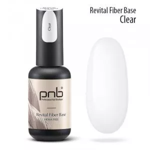 Восстанавливающая база с нейлоновыми волокнами Revital Fiber Base PNB, Clear, HEMA FREE (прозрачная), 8 мл