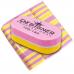 Двусторонний мини-бафик для шлифовки ногтевой пластины 100/180 грит, (овал розовый с желтым) - Фото 1