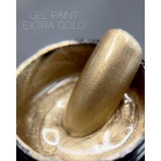 Гель краска Crooz Gel Paint EXTRA Gold (золото), 5 мл