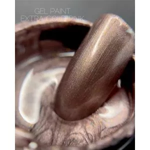 Гель краска Crooz Gel Paint EXTRA Gold pink (золотисто-розовый), 5 мл