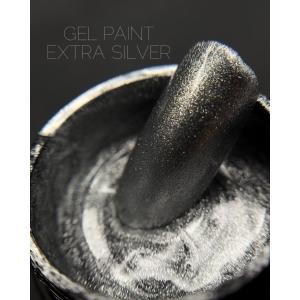 Гель фарба Crooz Gel Paint EXTRA Silver (срібло), 5 мл