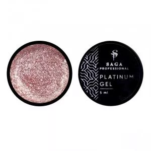 Гель для дизайна Saga Professional Platinum Paint 05 (розовый), 5 мл