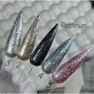 Гель для дизайна Saga Professional Platinum Paint 04 (серебро), 5 мл - Фото 1