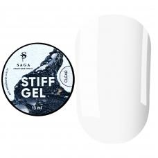 SAGA professional Гель для наращивания Jelly Gel STIFF Clear №1 (прозрачный), 13 мл