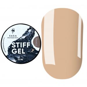 SAGA professional Гель для наращивания Jelly Gel STIFF Coffe №5 (молочный кофе), 13 мл