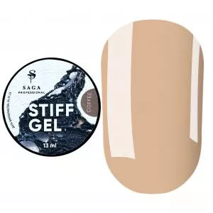 SAGA professional Гель для наращивания Jelly Gel STIFF Coffe №5 (молочный кофе), 13 мл