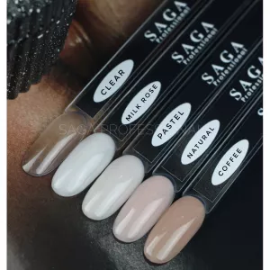 SAGA professional Гель для нарощування Jelly Gel STIFF Milk Rose №3 (молочна троянда), 13 мл - Фото 3