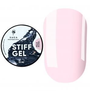 SAGA professional Гель для нарощування Jelly Gel STIFF Milk Rose №3 (молочная роза), 13 мл